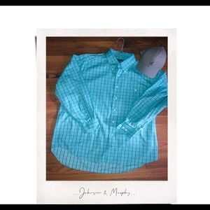 Johnson & Murphy || Blue Button Down